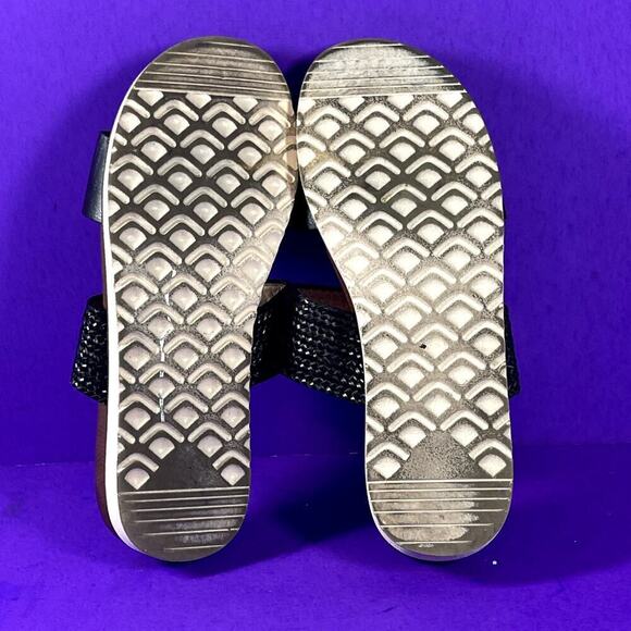 Kensie Women's Black Dustie Double Strap Flat Slide Sandals Shoe Size 7.5 - Picture 7 of 8